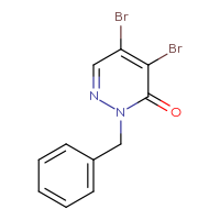 Chemical structure of 2-benzyl-4,5-dibromo-2,3-dihydropyridazin-3-one - CSSB00011193162