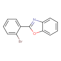 Chemical structure of 2-(2-bromophenyl)-1,3-benzoxazole - CSSB00009827863