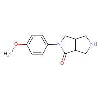 Chemical structure of 2-(4-methoxyphenyl)-octahydropyrrolo[3,4-c]pyrrol-1-one - CSSB00138414799