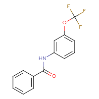 Chemical structure of N-[3-(trifluoromethoxy)phenyl]benzamide - CSSB00043246460