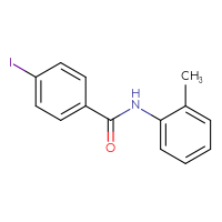 Chemical structure of 4-iodo-N-(2-methylphenyl)benzamide - CSSB00019073891