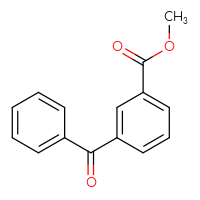 Chemical structure of methyl 3-benzoylbenzoate - CSSB00160998133