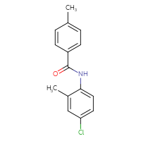 Chemical structure of N-(4-chloro-2-methylphenyl)-4-methylbenzamide - CSSB00046122807