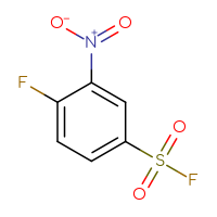 Chemical structure of 4-fluoro-3-nitrobenzene-1-sulfonyl fluoride - CSSB00010185566