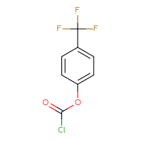 Chemical structure of 4-(trifluoromethyl)phenyl carbonochloridate - CSSB00012954823