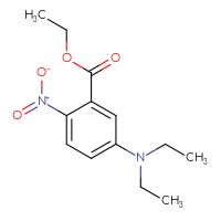 Chemical structure of ethyl 5-(diethylamino)-2-nitrobenzoate - CSSB03500552294