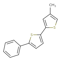 Chemical structure of 4-methyl-5'-phenyl-2,2'-bithiophene - CSSB06588956157