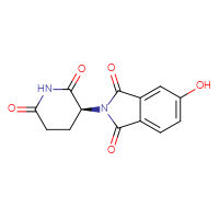 Chemical structure of 2-[(3S)-2,6-dioxopiperidin-3-yl]-5-hydroxy-2,3-dihydro-1H-isoindole-1,3-dione - CSSB06726395864