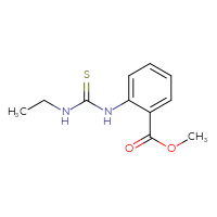 Chemical structure of methyl 2-[(ethylcarbamothioyl)amino]benzoate - CSSB00134683113