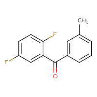 Chemical structure of (2,5-difluorophenyl)(3-methylphenyl)methanone - CSSB00000323691
