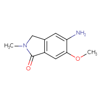 Chemical structure of 5-amino-6-methoxy-2-methyl-2,3-dihydro-1H-isoindol-1-one - CSSB00010892186