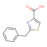 Chemical structure of 2-benzyl-1,3-thiazole-4-carboxylic acid - CSSB00011261780