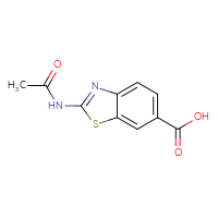 Chemical structure of 2-acetamido-1,3-benzothiazole-6-carboxylic acid - CSSB00000721807