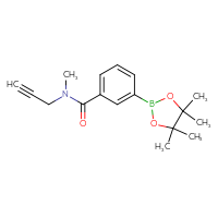 Chemical structure of N-methyl-N-(prop-2-yn-1-yl)-3-(4,4,5,5-tetramethyl-1,3,2-dioxaborolan-2-yl)benzamide - CSSB02148211164