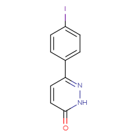 Chemical structure of 6-(4-iodophenyl)-2,3-dihydropyridazin-3-one - CSSB00013996484
