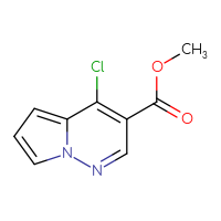 Chemical structure of methyl 4-chloropyrrolo[1,2-b]pyridazine-3-carboxylate - CSSB14869015071