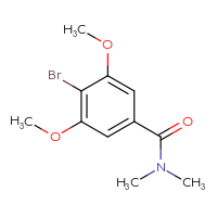 Chemical structure of 4-bromo-3,5-dimethoxy-N,N-dimethylbenzamide - CSSB00000274154