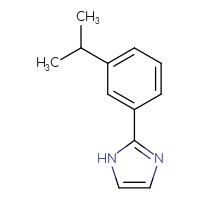 Chemical structure of 2-[3-(propan-2-yl)phenyl]-1H-imidazole - CSSB00009952811