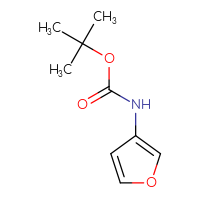 Chemical structure of tert-butyl N-(furan-3-yl)carbamate - CSSB00000094570