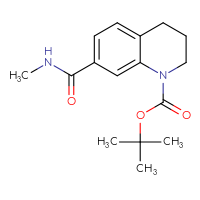 Chemical structure of tert-butyl 7-(methylcarbamoyl)-1,2,3,4-tetrahydroquinoline-1-carboxylate - CSSB09891729718