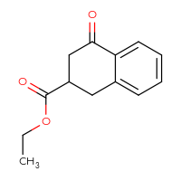 Chemical structure of ethyl 4-oxo-1,2,3,4-tetrahydronaphthalene-2-carboxylate - CSSB00010124601