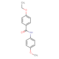 Chemical structure of 4-ethoxy-N-(4-methoxyphenyl)benzamide - CSSB00046197918