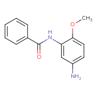 Chemical structure of N-(5-amino-2-methoxyphenyl)benzamide - CSSB00000404358