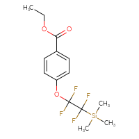 Chemical structure of ethyl 4-[1,1,2,2-tetrafluoro-2-(trimethylsilyl)ethoxy]benzoate - CSSB00137315789