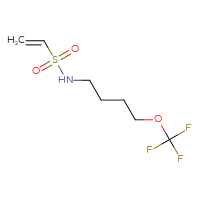 Chemical structure of N-[4-(trifluoromethoxy)butyl]ethene-1-sulfonamide - CSMB21332047100