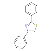 Chemical structure of 2,4-diphenyl-1,3-thiazole - CSSB00000589975