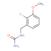 Chemical structure of [(2-fluoro-3-methoxyphenyl)methyl]urea - CSSB03383997422