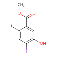 Chemical structure of methyl 5-hydroxy-2,4-diiodobenzoate - CSSB00015782466
