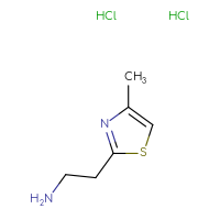 Chemical structure of 2-(4-methyl-1,3-thiazol-2-yl)ethan-1-amine dihydrochloride - CSSB00160893427