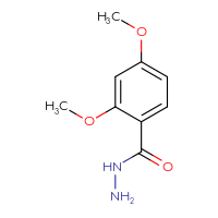 Chemical structure of 2,4-dimethoxybenzohydrazide - CSSB00000183081