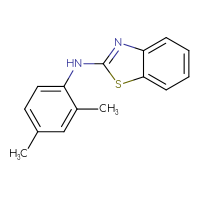 Chemical structure of N-(2,4-dimethylphenyl)-1,3-benzothiazol-2-amine - CSSB00000602583