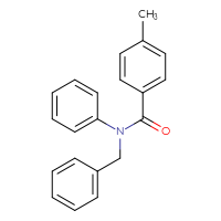 Chemical structure of N-benzyl-4-methyl-N-phenylbenzamide - CSSB00000001313