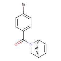 Chemical structure of (1R,4S)-2-(4-bromobenzoyl)-2-azabicyclo[2.2.1]hept-5-ene - CSSB20457848823