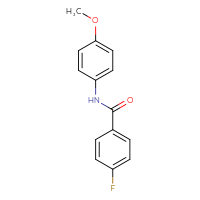Chemical structure of 4-fluoro-N-(4-methoxyphenyl)benzamide - CSSB00000580487