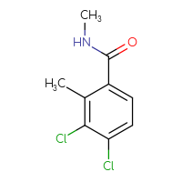 Chemical structure of 3,4-dichloro-N,2-dimethylbenzamide - CSSB03439731540