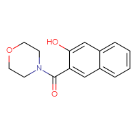 Chemical structure of 3-(morpholine-4-carbonyl)naphthalen-2-ol - CSSB00000683380