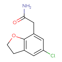 Chemical structure of 2-(5-chloro-2,3-dihydro-1-benzofuran-7-yl)acetamide - CSSB00063611730