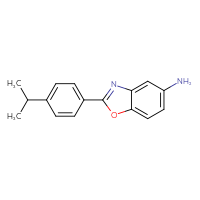 Chemical structure of 2-[4-(propan-2-yl)phenyl]-1,3-benzoxazol-5-amine - CSSB00015385675