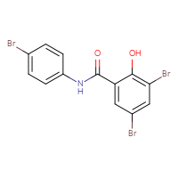 Chemical structure of 3,5-dibromo-N-(4-bromophenyl)-2-hydroxybenzamide - CSSB00020655902