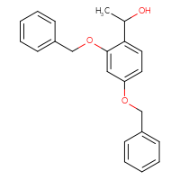 Chemical structure of 1-[2,4-bis(benzyloxy)phenyl]ethan-1-ol - CSSB00011161387