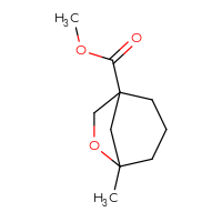 Chemical structure of methyl 5-methyl-6-oxabicyclo[3.2.1]octane-1-carboxylate - CSSB01217801898