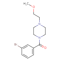 Chemical structure of 1-(3-bromobenzoyl)-4-(2-methoxyethyl)piperazine - CSSB00105015638