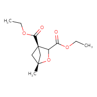 Chemical structure of 3,4-diethyl (1r,4s)-1-methyl-2-oxabicyclo[2.1.1]hexane-3,4-dicarboxylate - CSSB06280097981