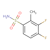 Chemical structure of 3,4-difluoro-2-methylbenzene-1-sulfonamide - CSSB00015904583
