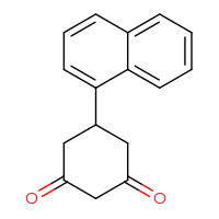 Chemical structure of 5-(naphthalen-1-yl)cyclohexane-1,3-dione - CSSB00004024159