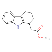 Chemical structure of methyl 2-(2,3,4,9-tetrahydro-1H-carbazol-1-yl)acetate - CSSB01875883975